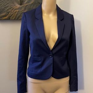 Divided Navy Blue Single-Button Blazer